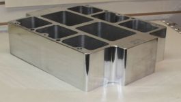 5024 Blower Spacer Raises Blower up - 4"  Polished comes  with Studs, Gaskets